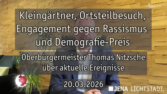 Wochenrückblick – Oberbürgermeister Dr. Thomas Nitzsche blickt auf die letzte Woche