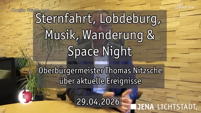 Wochenrückblick – Oberbürgermeister Dr. Thomas Nitzsche blickt auf die letzte Woche