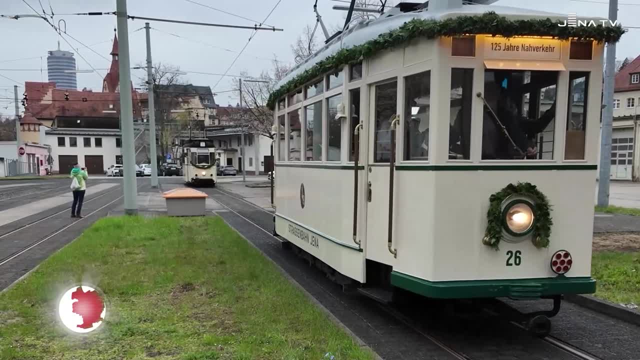 Jubiläumsfahrt – Erste Straßenbahn fuhr vor 125 Jahren durch Jena