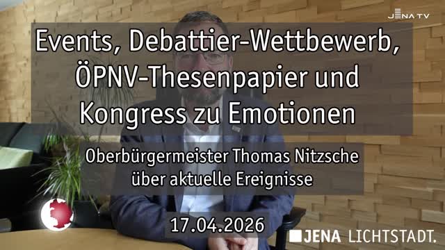 Wochenrückblick – Oberbürgermeister Dr. Thomas Nitzsche blickt auf die letzte Woche