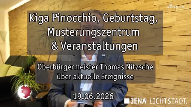 Wochenrückblick – Oberbürgermeister Dr. Thomas Nitzsche blickt auf die letzte Woche