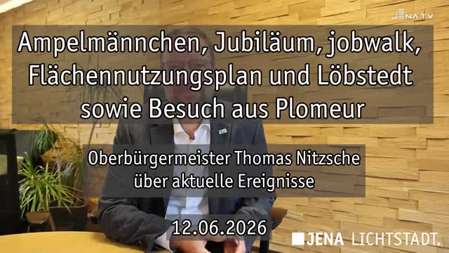 Wochenrückblick – Oberbürgermeister Dr. Thomas Nitzsche blickt auf die letzte Woche