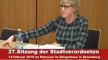 27. Sitzung der Stadtverordnetenversammlung Spremberg 2-2