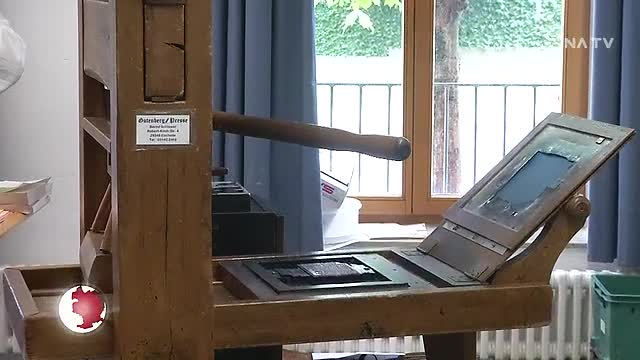Gutenbergpresse: Schüler der Evangelischen Grundschule druckten selbst Schriftstücke