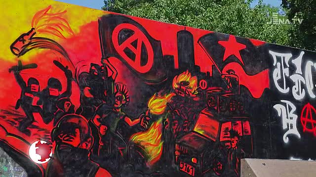 Großer Wirbel: Die Graffiti an der Skater-Anlage im Paradiespark wurden übermalt