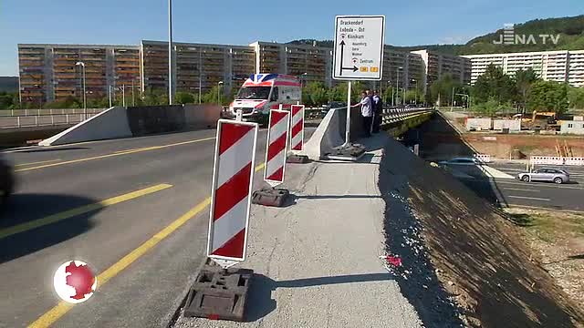 Behelfskonstruktion freigegeben: In Lobeda beginnt am Samstag der Abriss der alten Brücke
