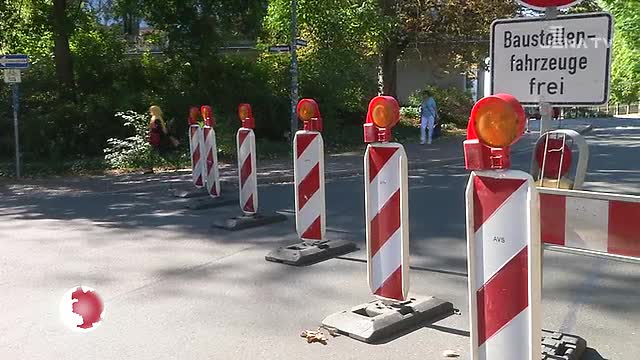 Bau am Kanal: Der Bibliotheksplatz ist für die nächsten zwei Wochen voll gesperrt