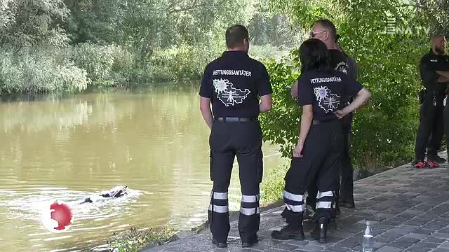 Polizeieinsatz wegen Tötungsverbrechen am Saale-Ufer
