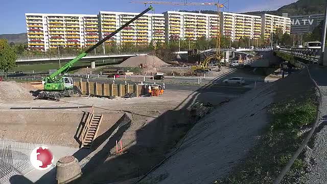 Bauarbeiten in Lobeda: Die neue Straßenbrücke wächst in großen Schritten  