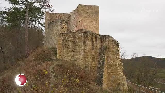 Hoch oben: Die Sanierung der Lobdeburg-Ruine wurde fachmännisch abgeschlossen