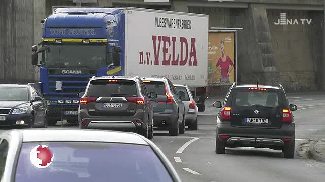 Umleitung am Steinweg: Wegen der Intershop-Baustelle wird die Zufahrt nach Jena-Ost geändert