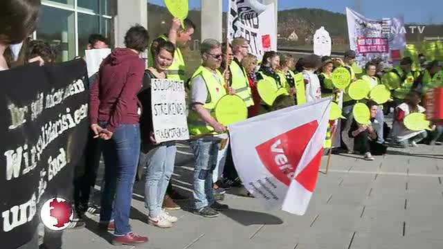 Streikgefühle: Die Gewerkschaft ver.di rief heute  Klinikumsmitarbeiter zum Ausstand auf   