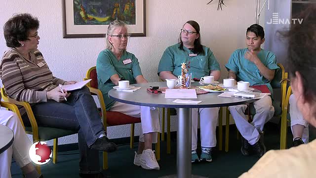 Rollentausch: Im DRK-Seniorenheim Am Kleinertal in Winzerla übernahmen Azubis einen Wohnbereich