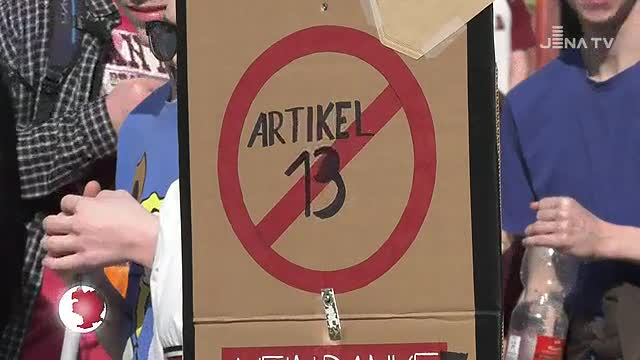 Urheberrechts-Demo: 300 Menschen protestierten gegen die von der Europäischen Union geplante Reform