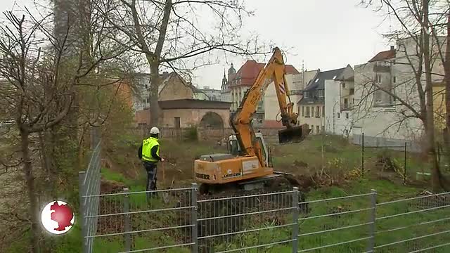 Bauvorhaben: Am Engelplatz beginnen im Vorfeld des Bibliotheksneubaus archäologische Grabungen 