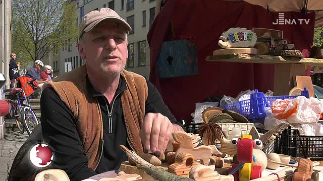 Begeisterung: Beim 18. Thüringer Holzmarkt kamen Jung und Alt in der Innenstadt auf ihre Kosten 