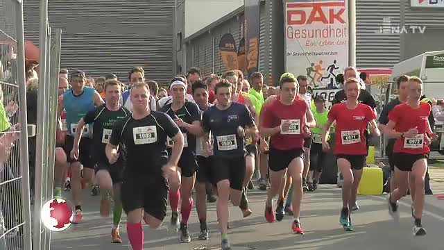 Neue Strecke: Rund um die Sparkassen-Arena gingen rund 3 500 Läufer beim Firmenlauf an den Start