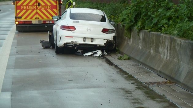 Leicht verletzt bei Regenunfall