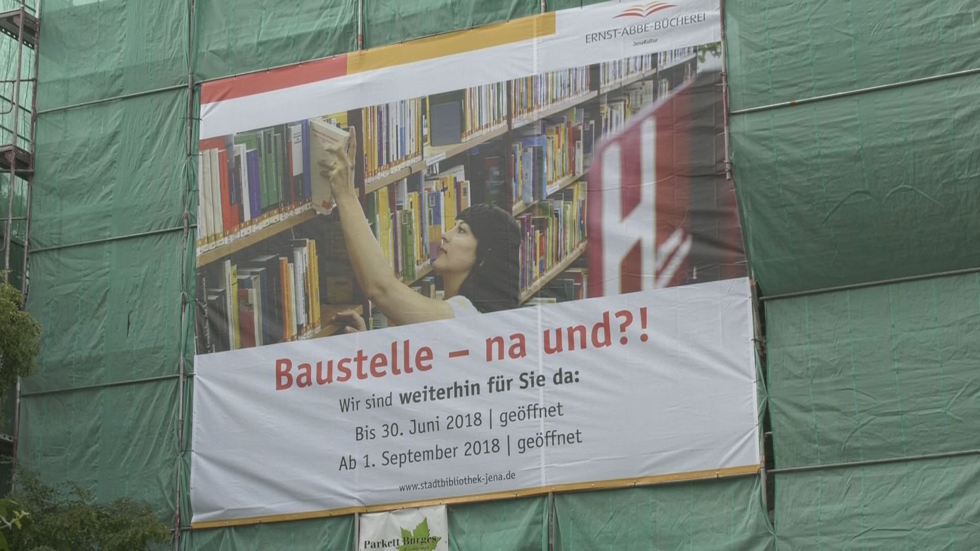 Lärm in der Bibliothek: Die Hauptstelle der Ernst-Abbe-Bücherei schließt wegen Bauarbeiten   