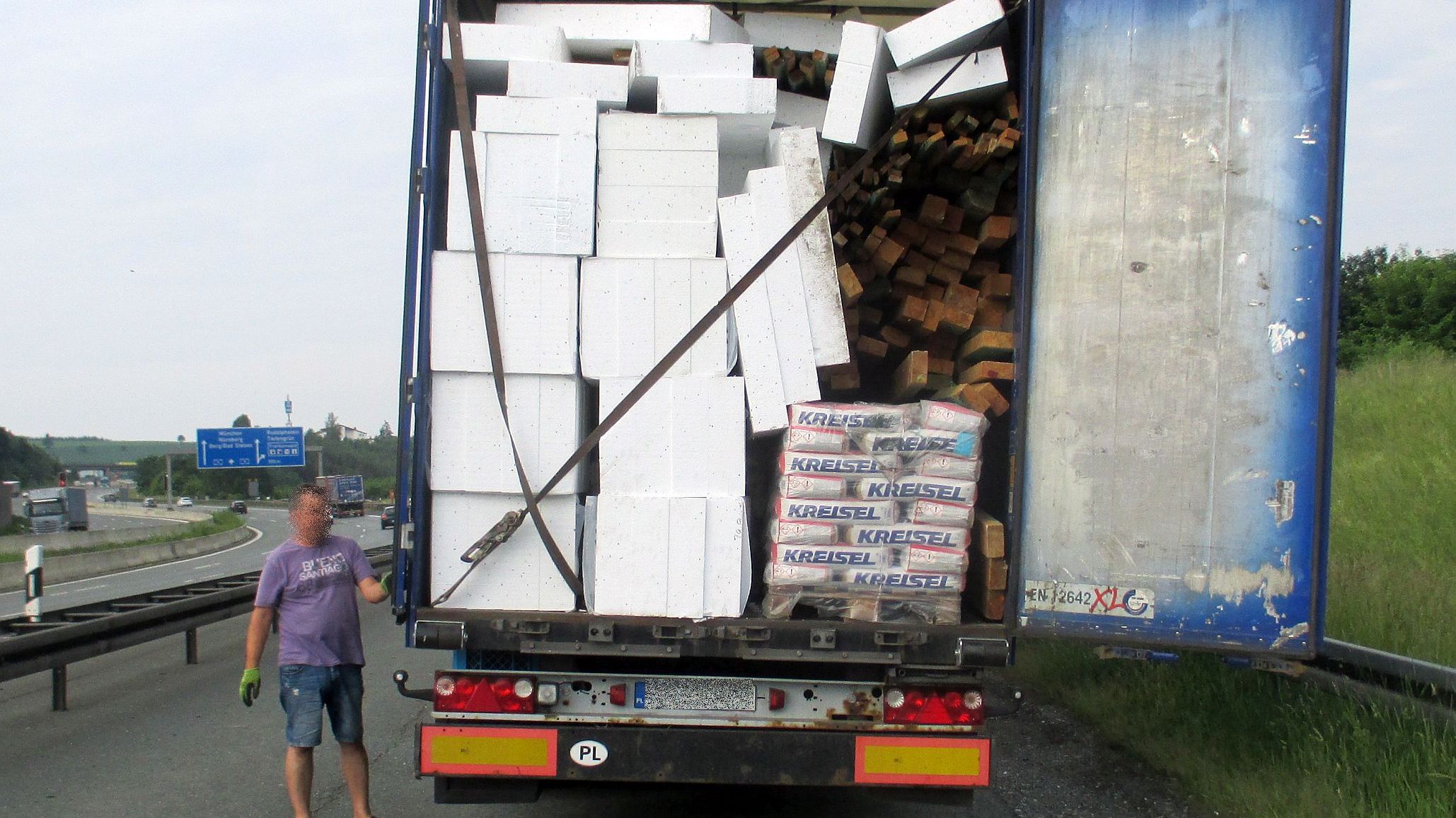 Schräge Sachen auf der A 9