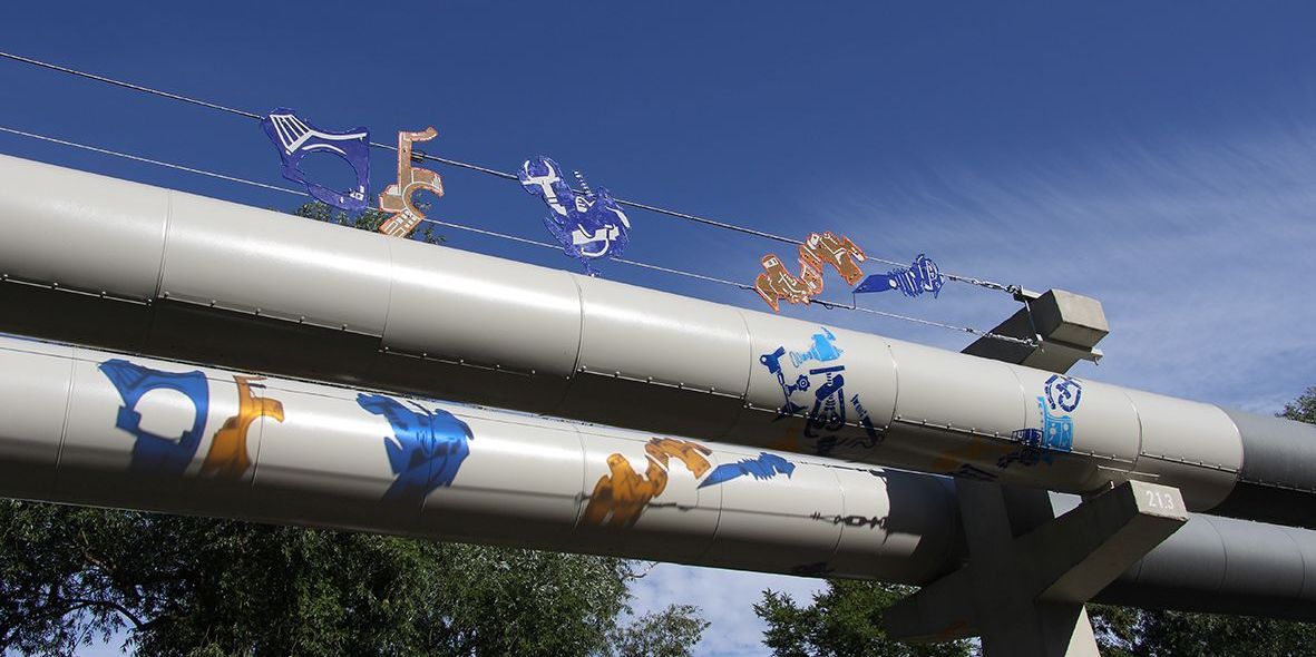 Adern von Jena: Fernwärmeleitungen leuchten 