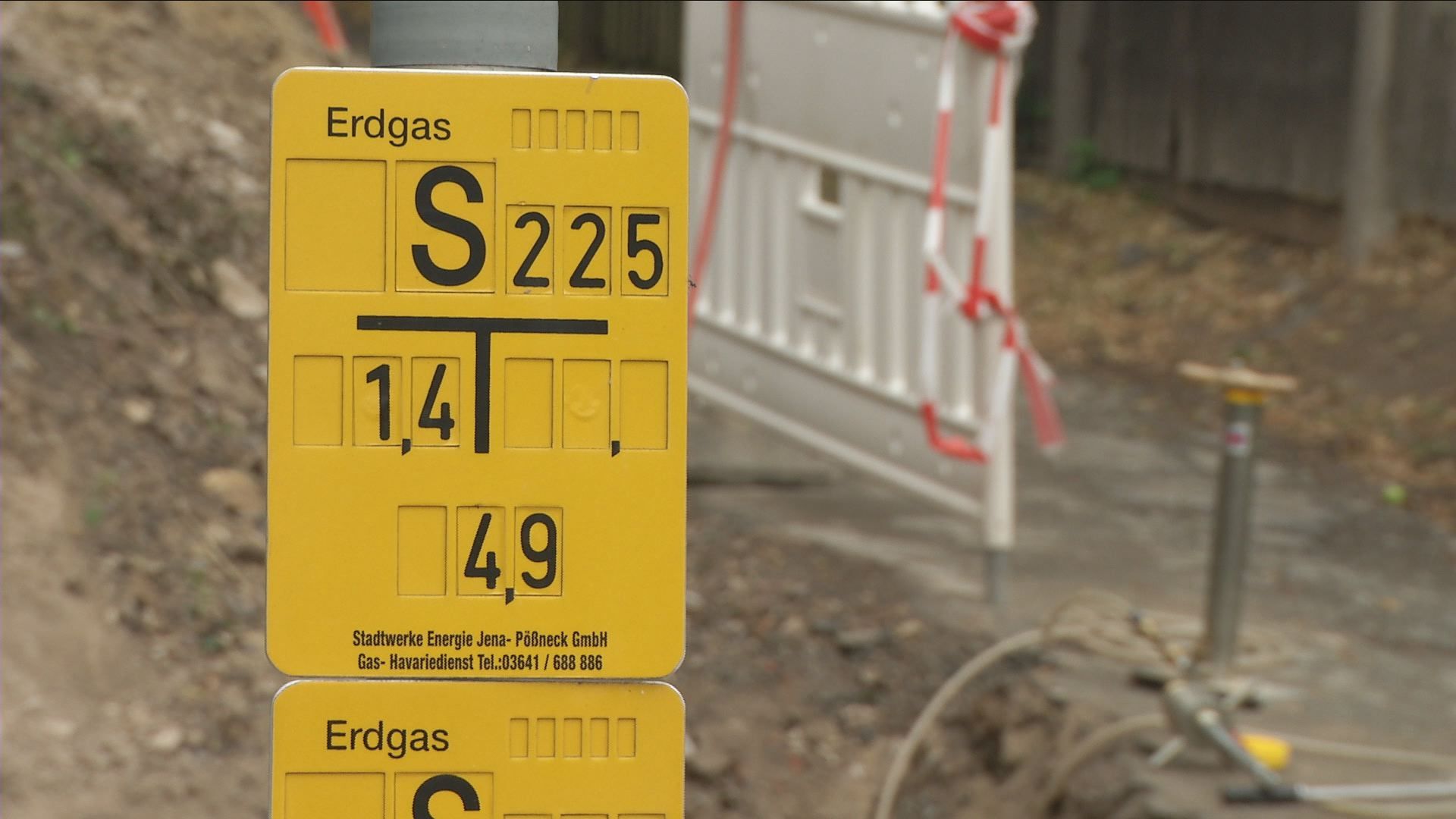 Neue Gasleitungen in der Windbergstraße