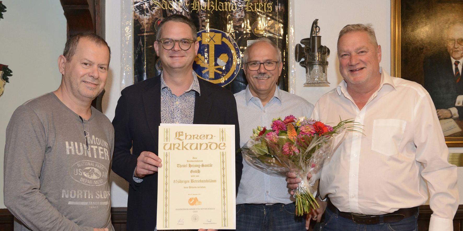 Ehrenurkunde für Wogauer Heizungshandwerker