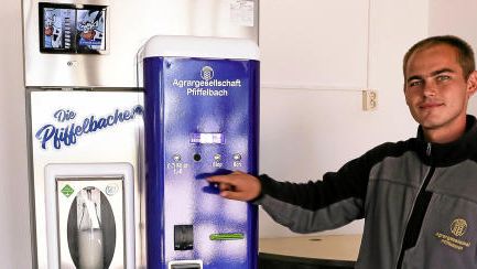 Pfiffelbacher Frischmilch aus dem Automaten