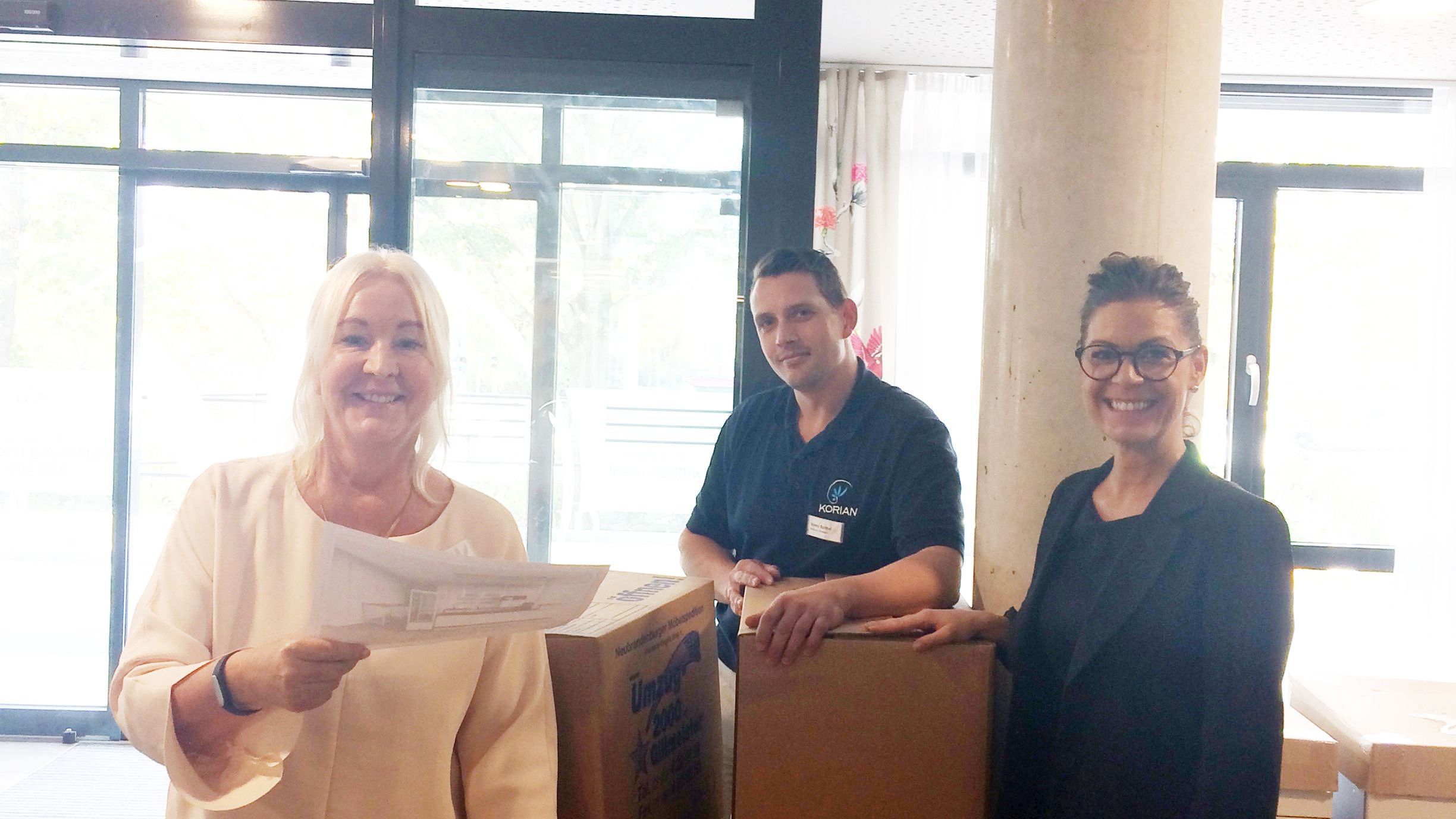 Ein Pflegeheim zieht um