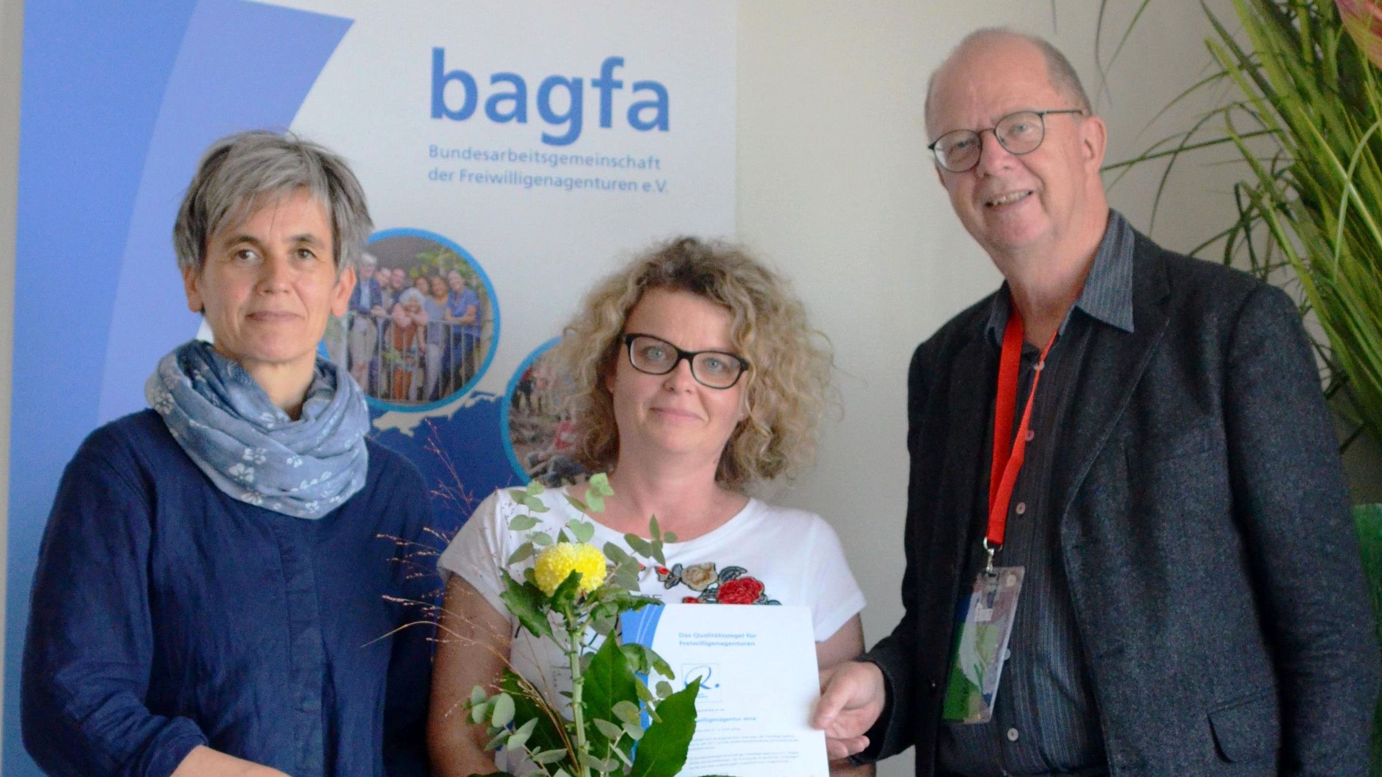 Qualitätssiegel für Freiwilligenagentur der Bürgerstiftung 