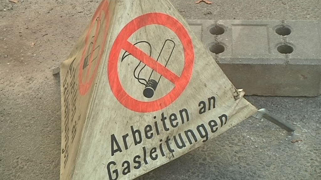 Neue Gasleitungen im Hufelandweg  