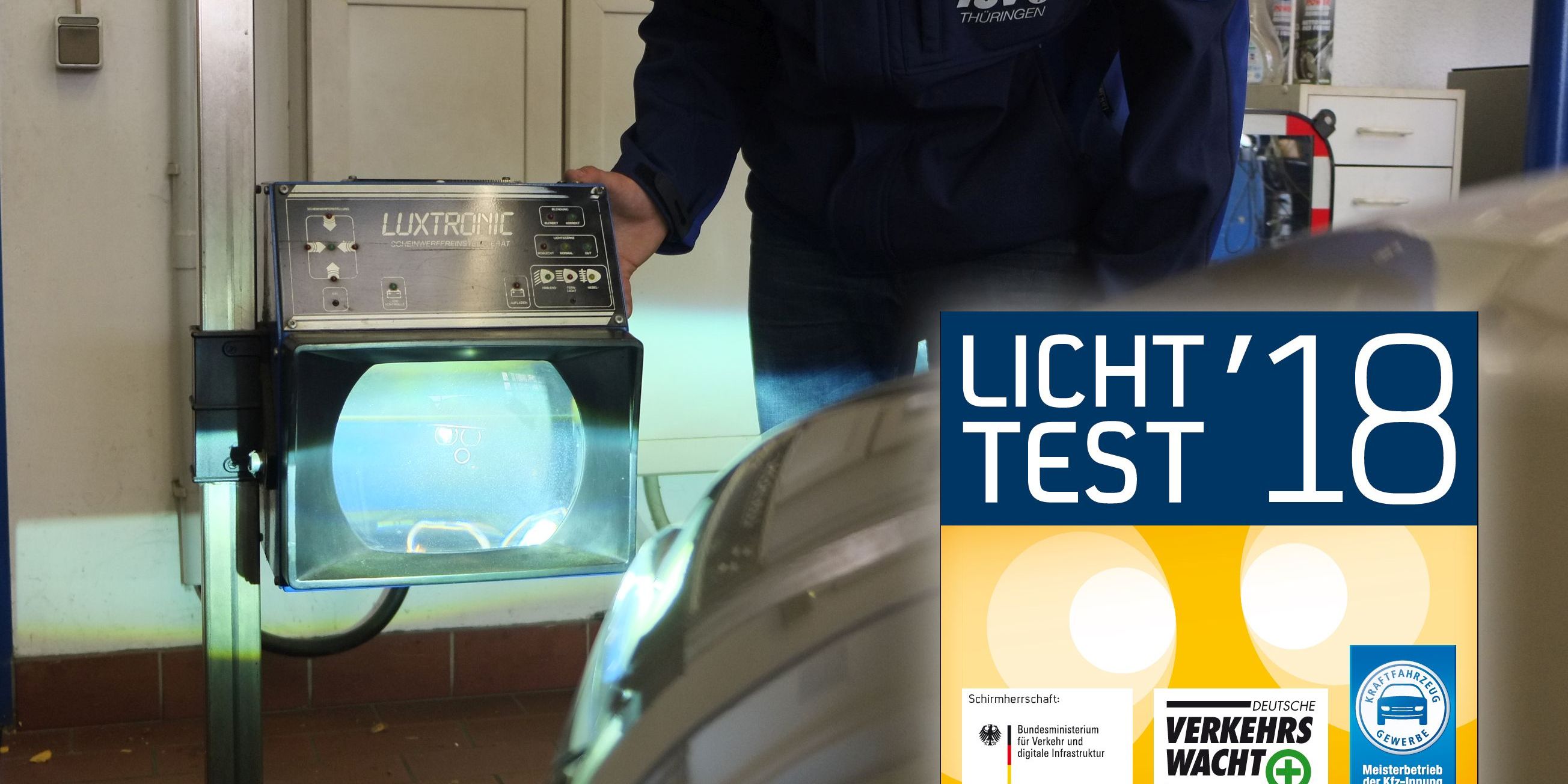TÜV Thüringen: Kostenloser Licht-Test im Oktober 