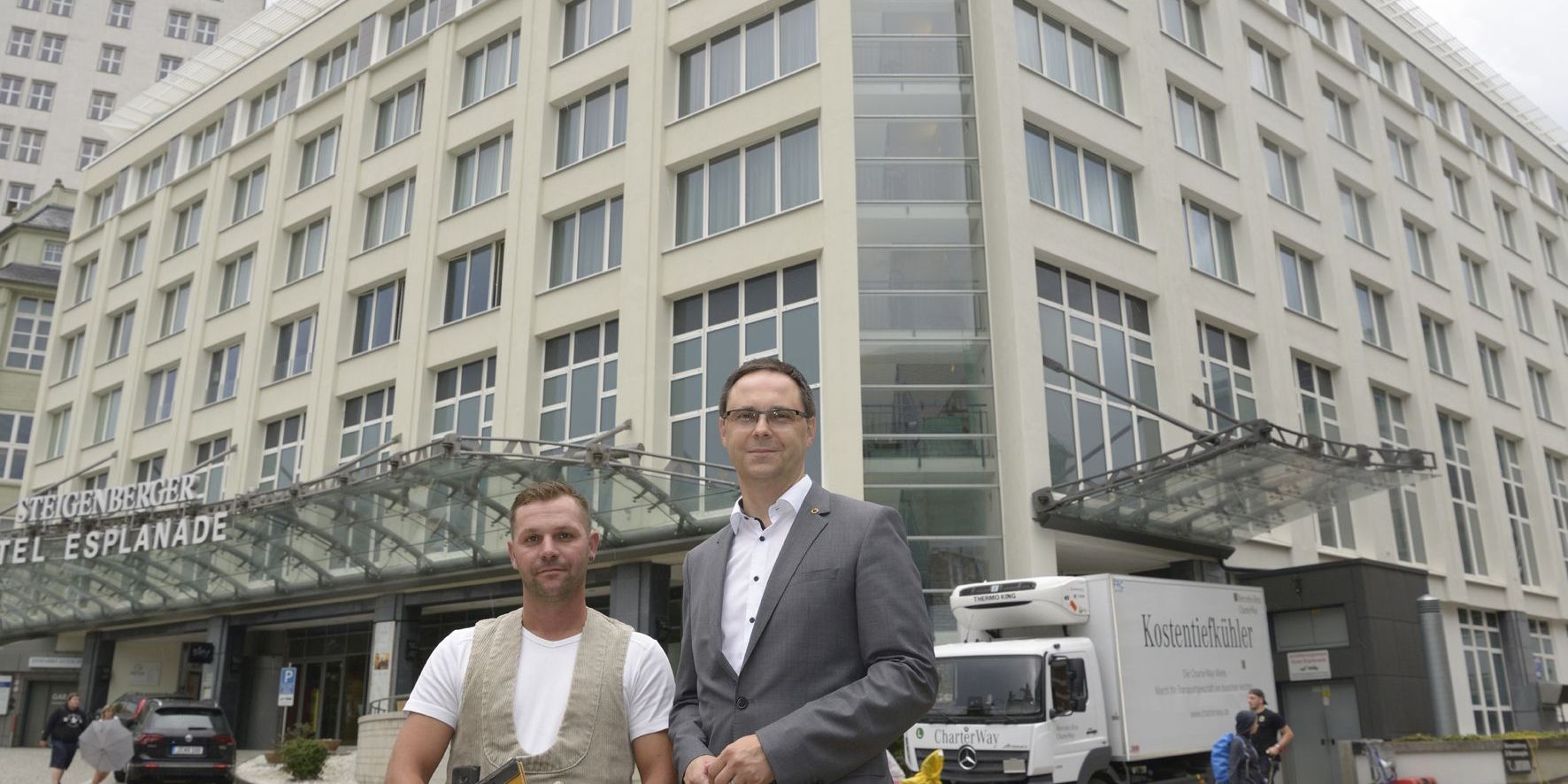 Hotel Steigenberger Esplanade mit erneuerter Fassade