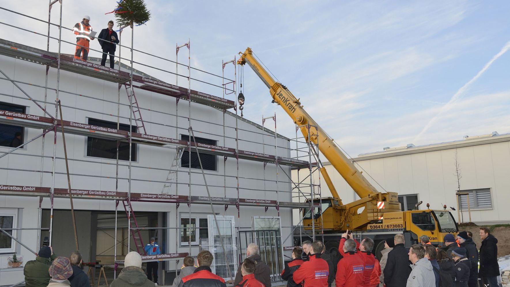 Richtfest für Dröschler-Firmenneubau in Zöllnitz 