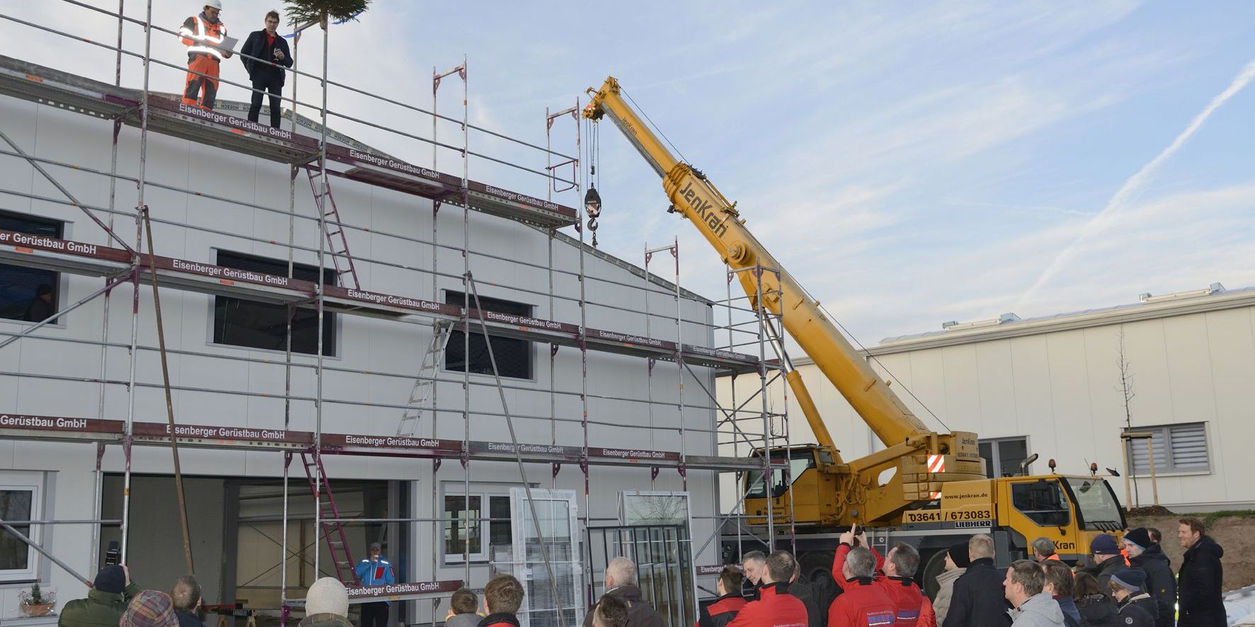 Richtfest für Dröschler-Firmenneubau in Zöllnitz 