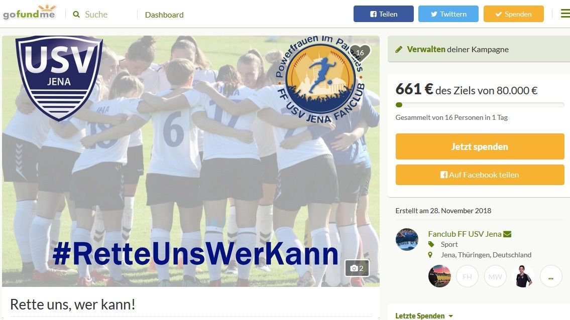 Emotionaler Sponsorenabend beim FF USV Jena