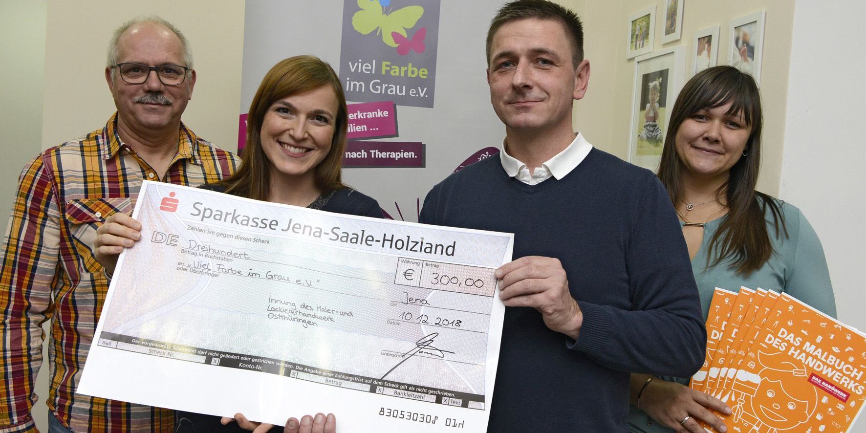 Malerinnung Ostthüringen übergab Vereinsspende 