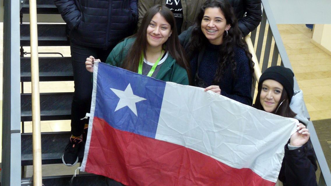 Chilenische Gastschüler am Uniklinikum Jena