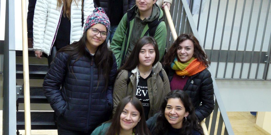 Chilenische Gastschüler am Uniklinikum Jena