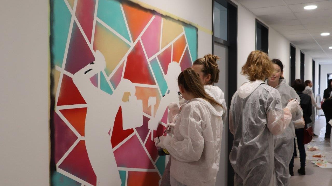 Graffitikunst im Jobcenter 