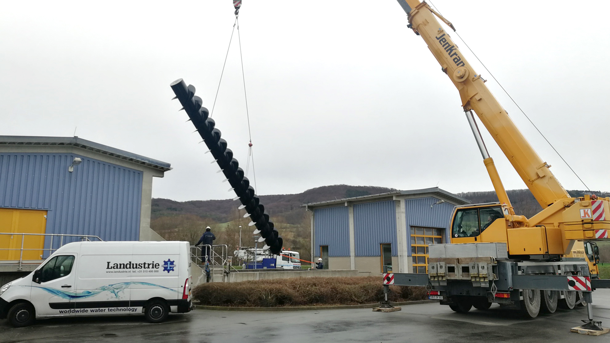 Kläranlage in Jena-Zwätzen erhält neue Förderschnecken