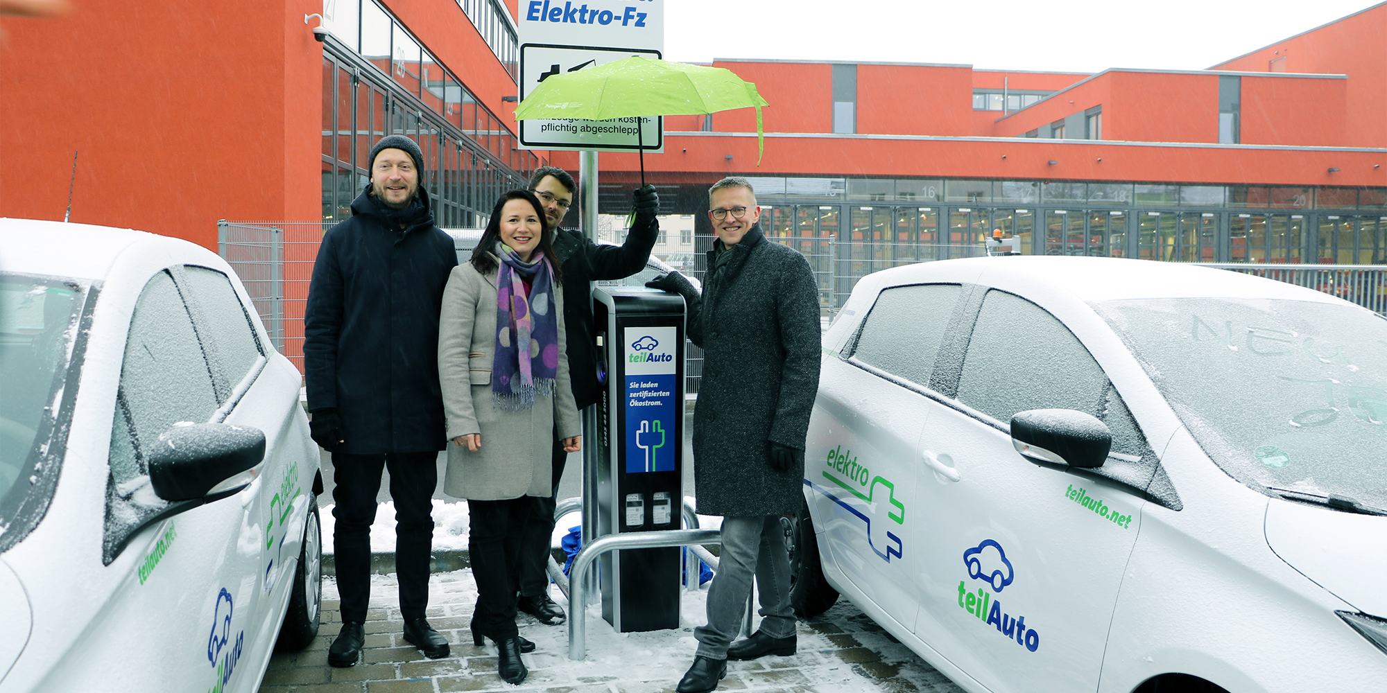 Umweltministerin weiht Elektro-Carsharing ein