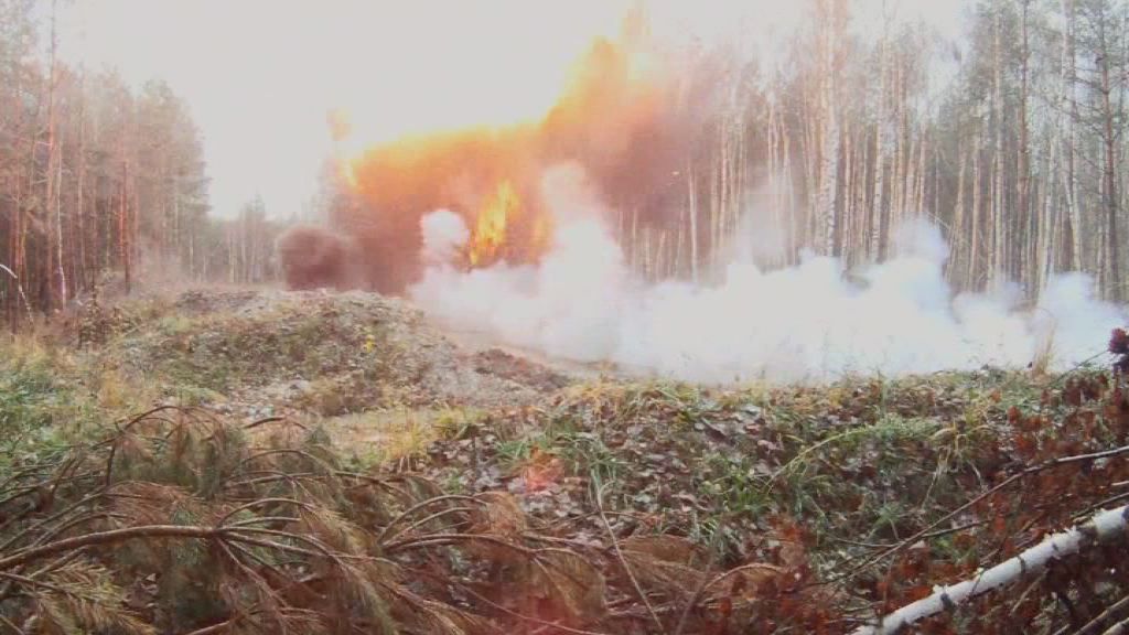 Sprengung in Bad Klosterlausnitz