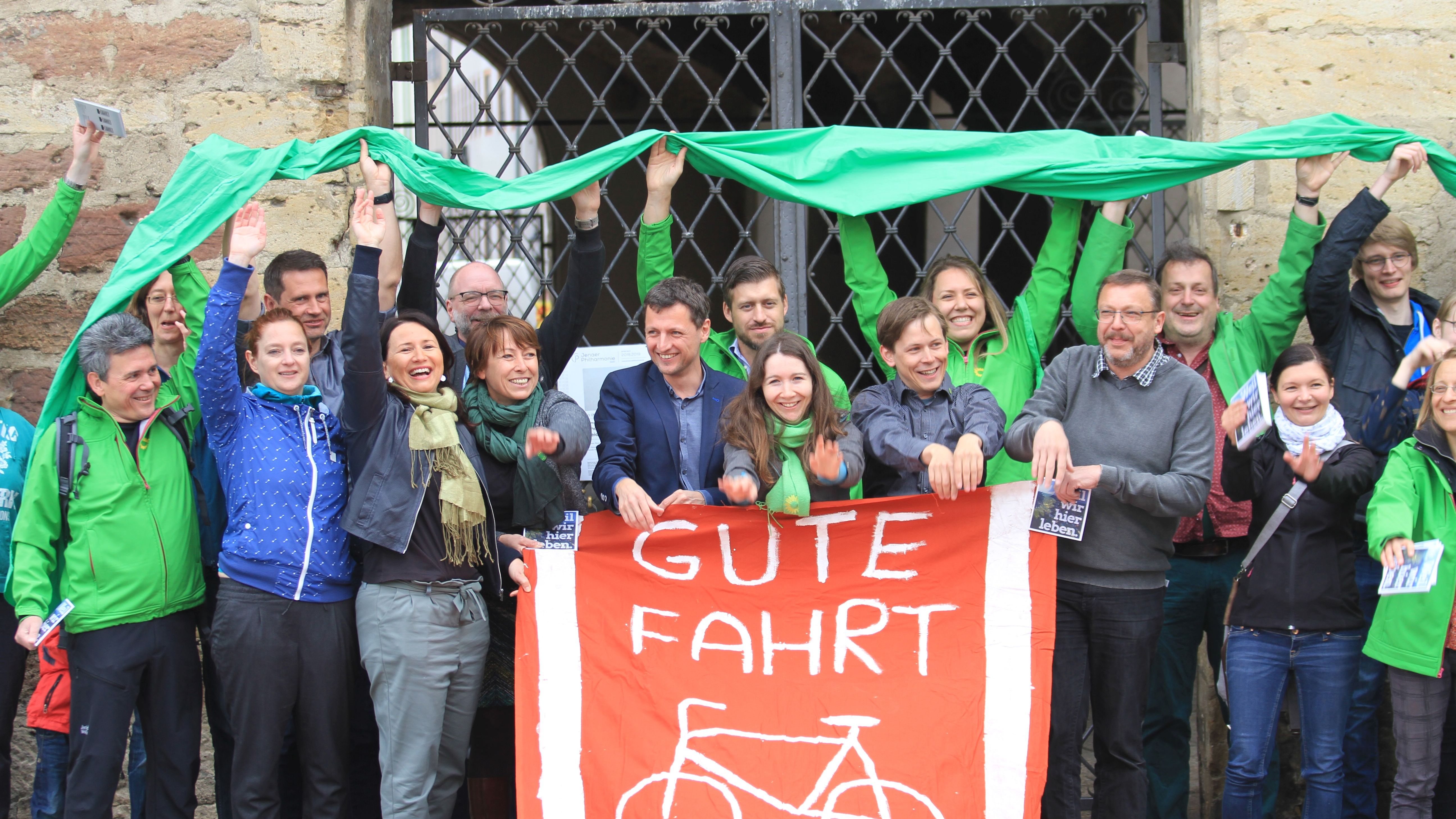 Wahlkampfauftakt der Jenaer Bündnisgrünen