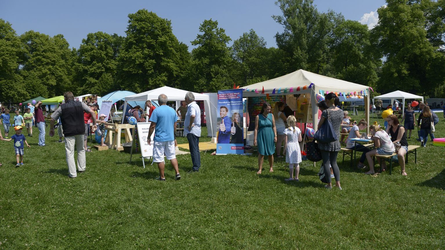 Handwerk bei Familientag im Paradiespark vertreten