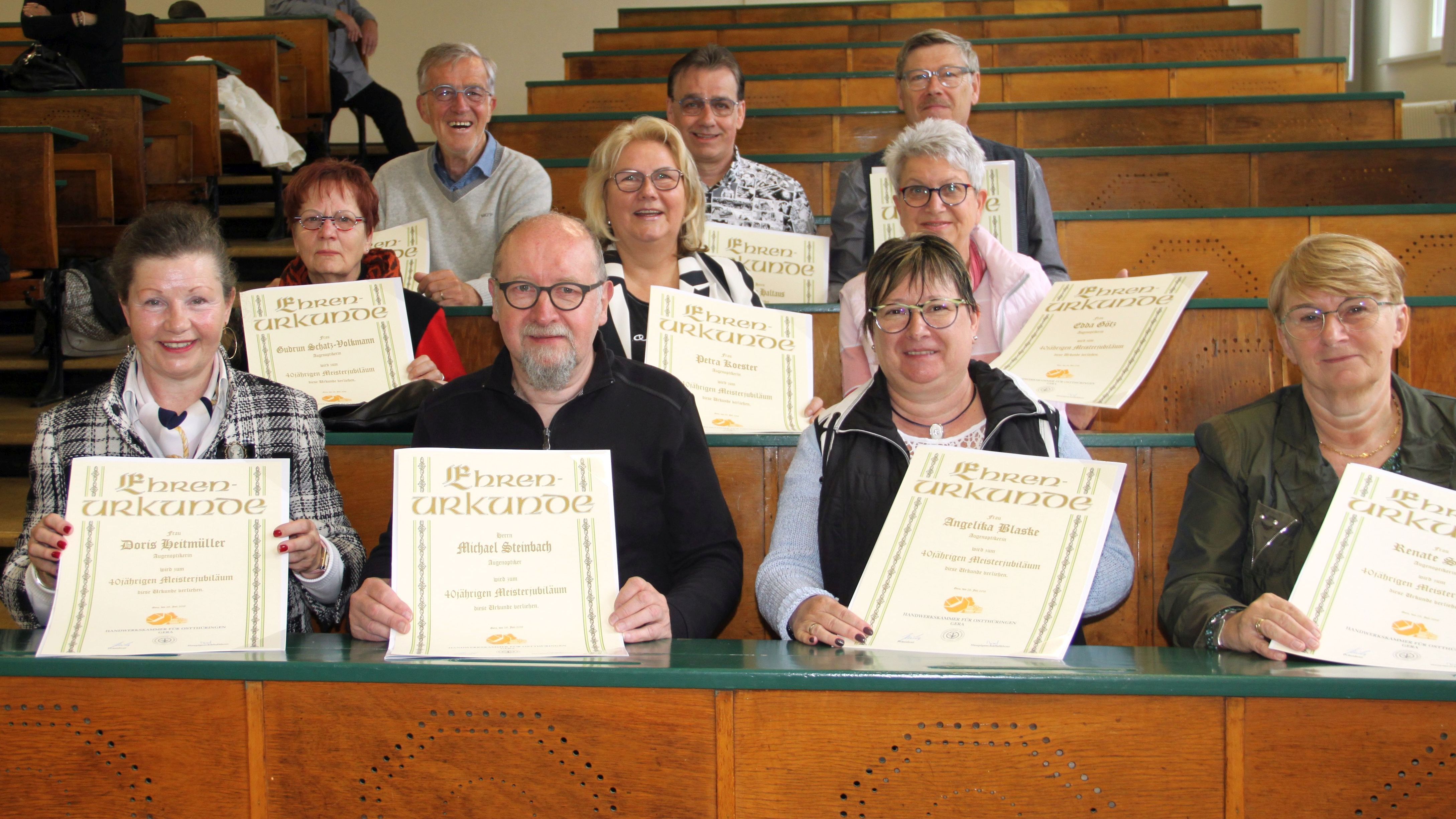 Klassentreffen der Augenoptikermeister nach 40 Jahren 