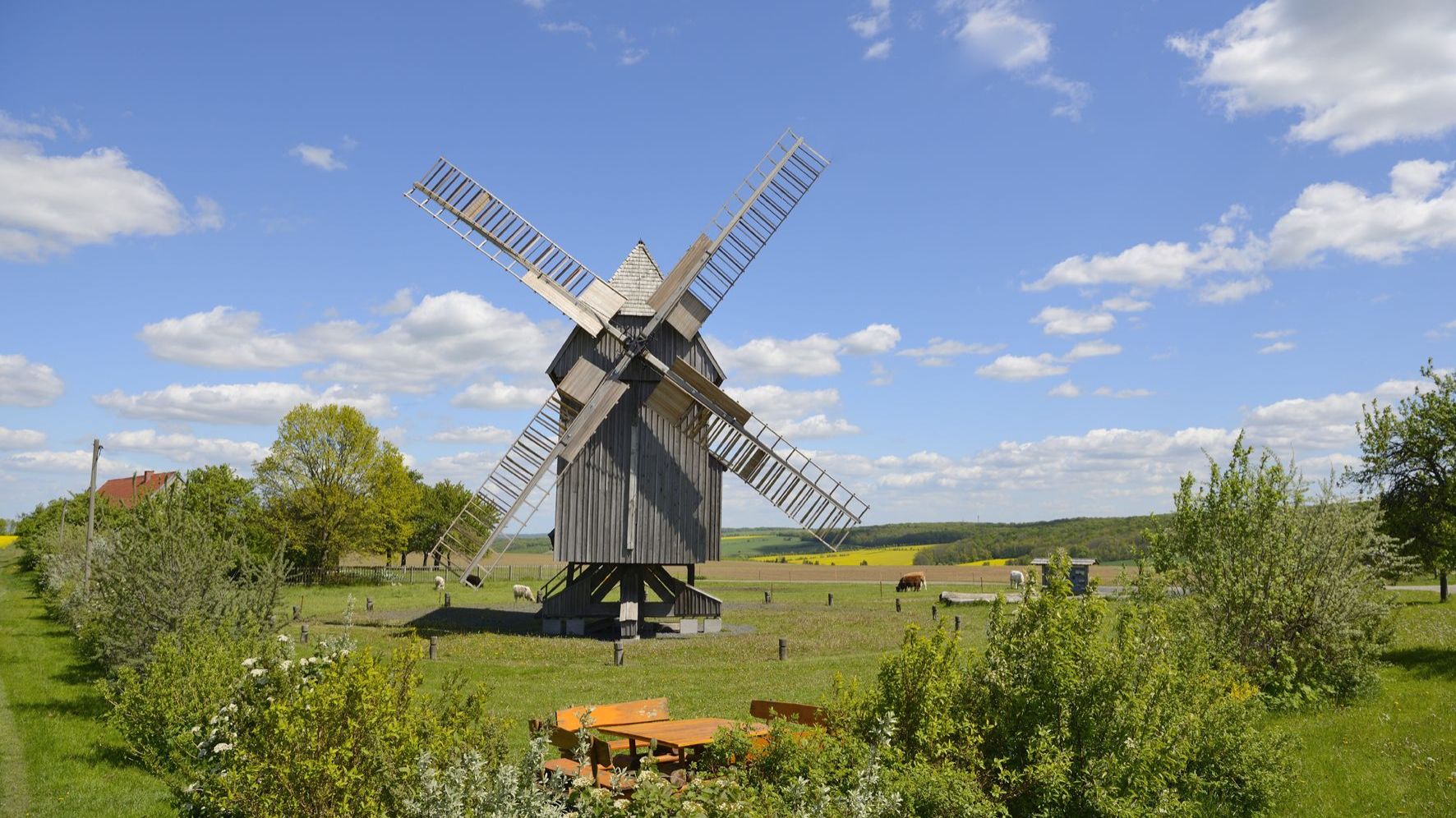 Mühlenfest an der Bockwindmühle Krippendorf