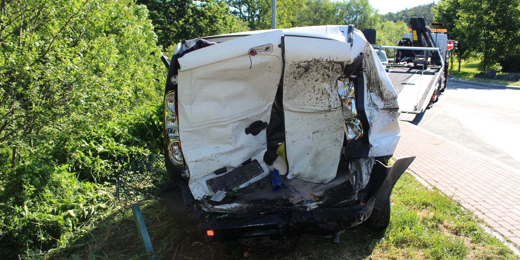 Parkplatzunfall endete mit drei Verletzten