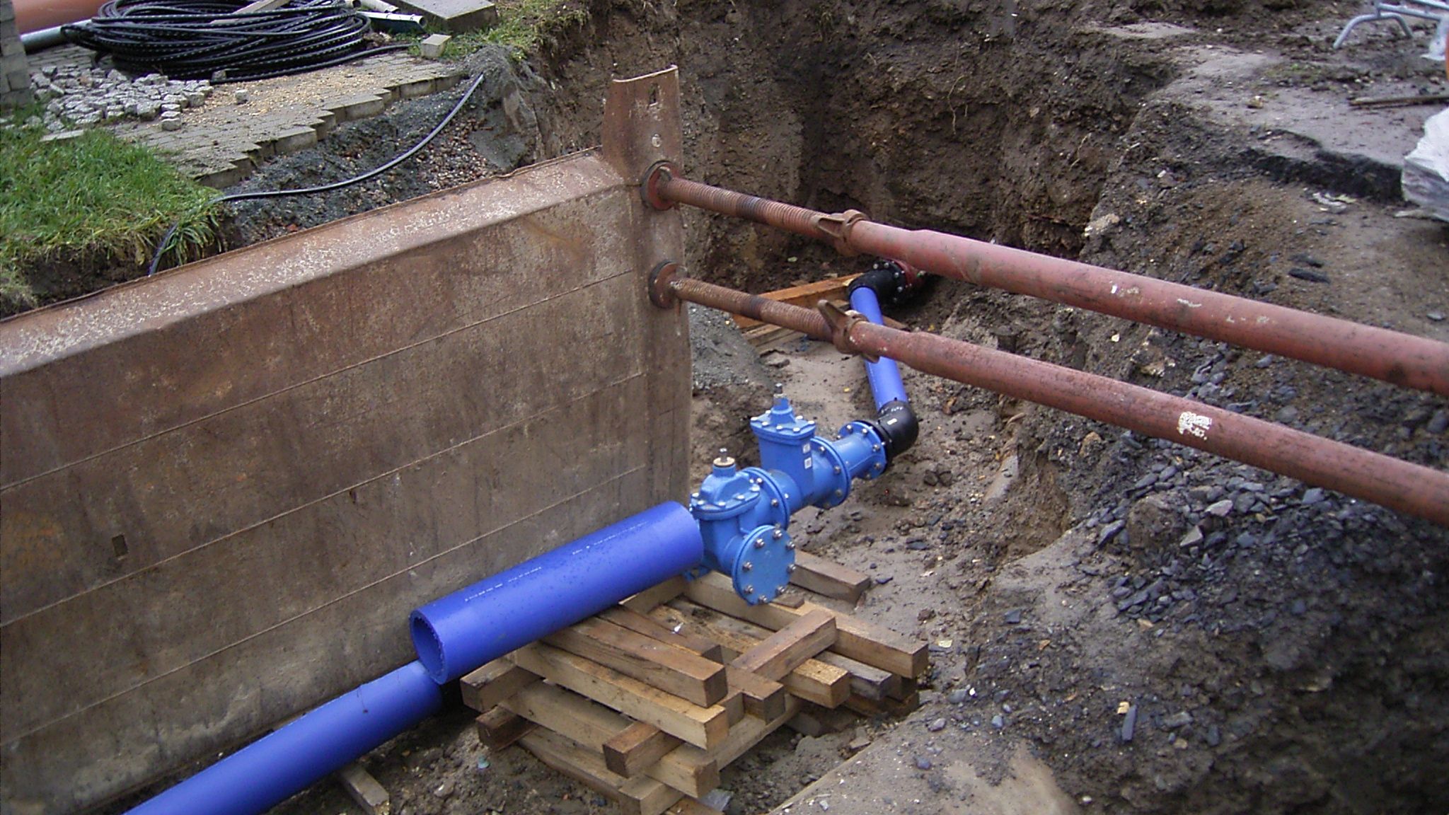 Neue Gas- und Wasserleitungen in Jena-Ost  