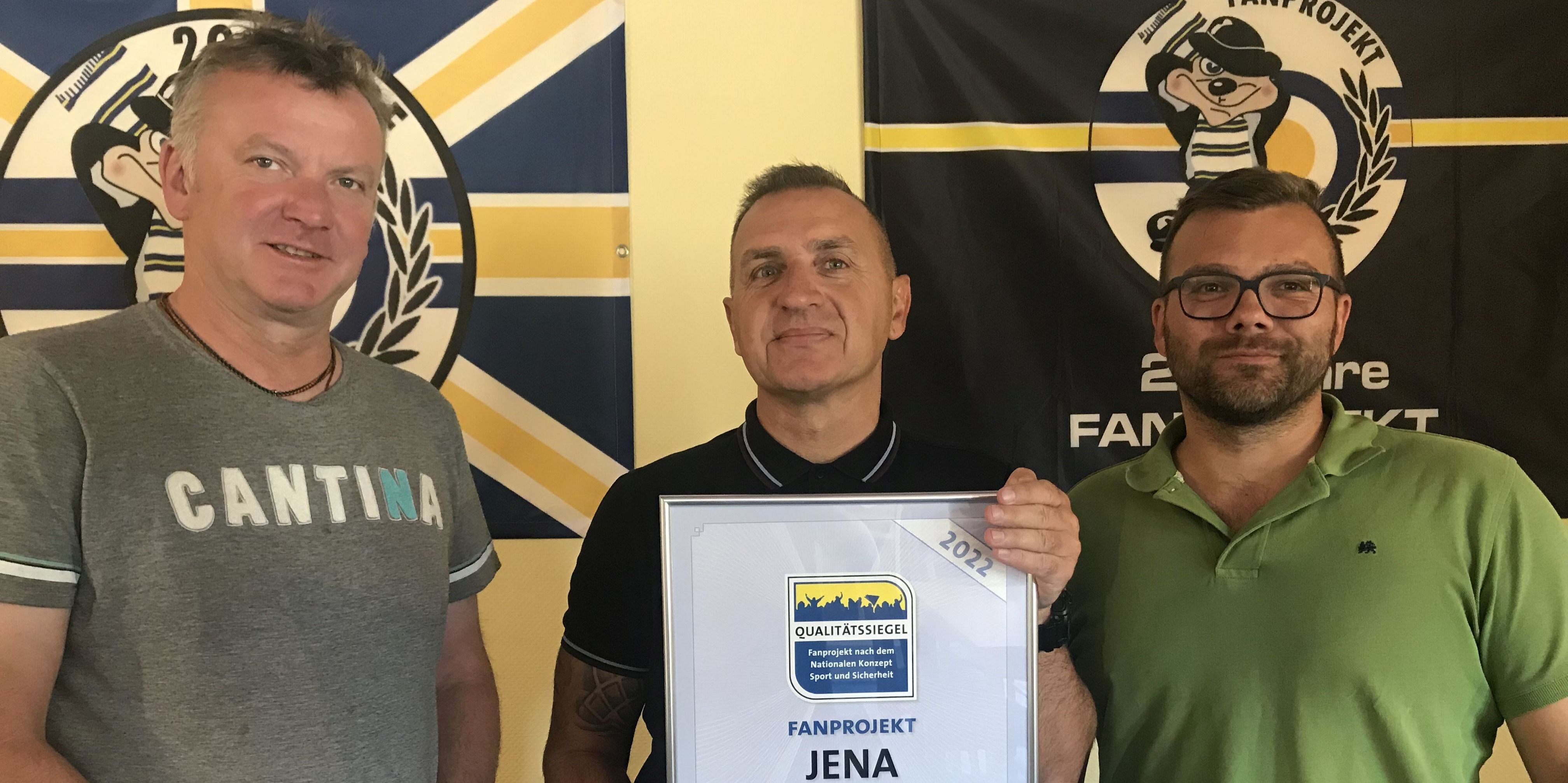 Qualitätssiegel für Fanprojekt Jena 